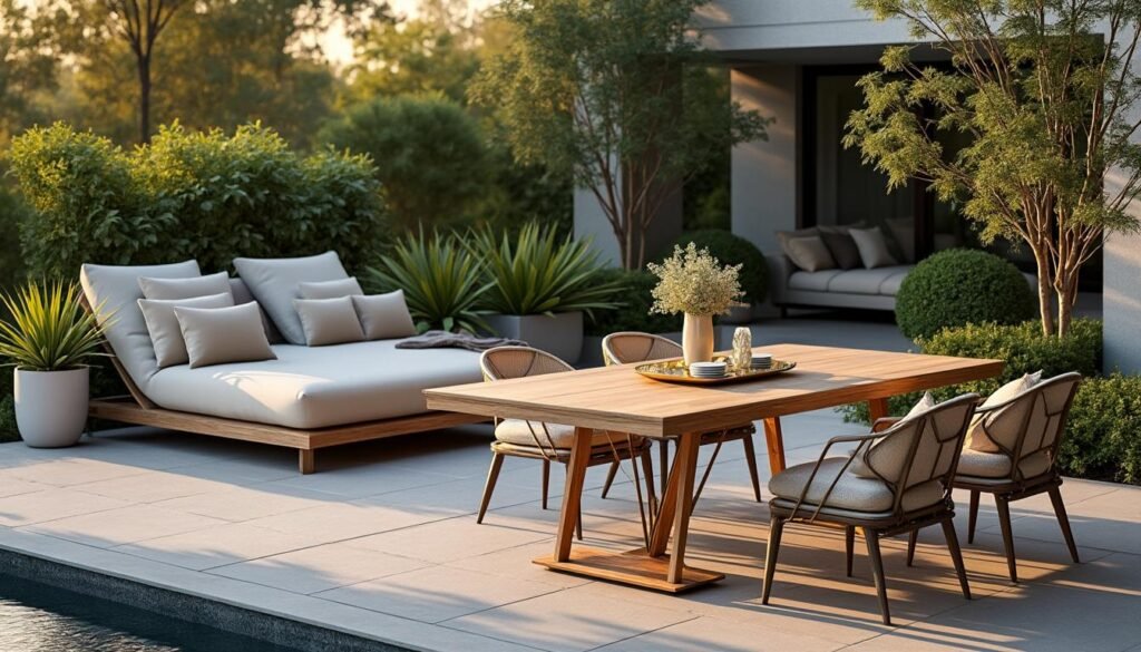 découvrez notre mobilier d'extérieur premium, conçu sur-mesure en france pour sublimer vos espaces extérieurs. alliez élégance, qualité et personnalisation à votre jardin ou terrasse.