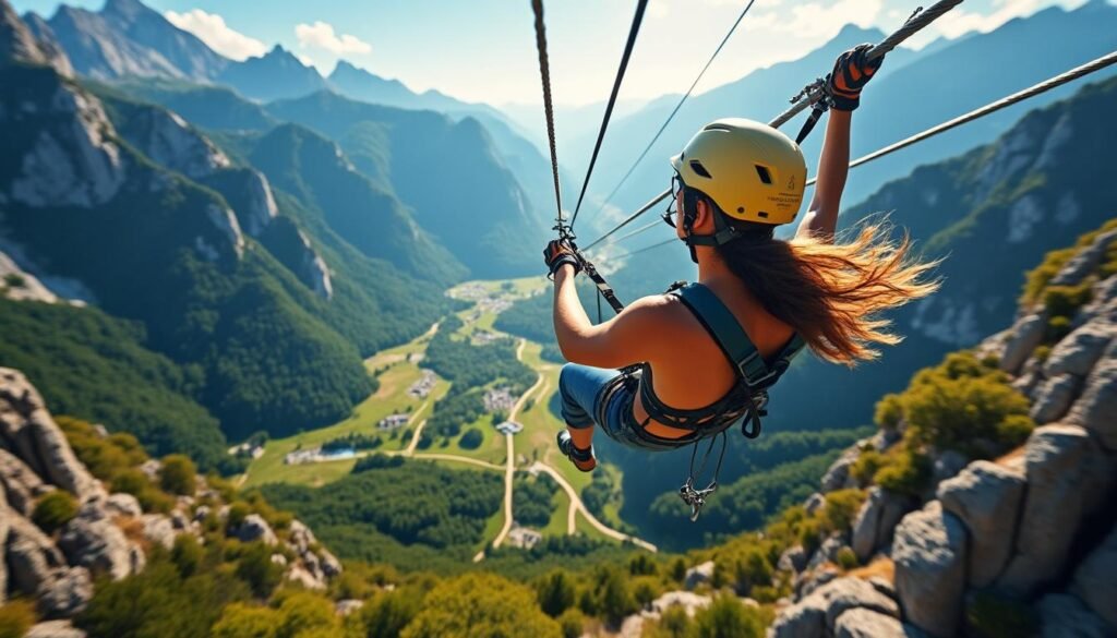 vivez une aventure inoubliable avec la tyrolienne géante du vercors à autrans ! offrez-vous des sensations fortes et des paysages à couper le souffle lors de cette expérience unique en montagne.
