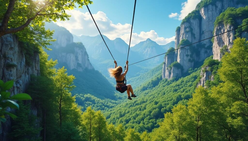 découvrez la zipline vercors : une tyrolienne géante pour vivre des sensations fortes au cœur du massif du vercors. survolez des paysages exceptionnels en toute sécurité et offrez-vous une aventure inoubliable en pleine nature.