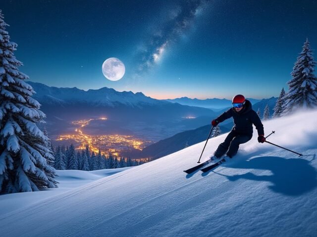 Ski nocturne à Autrans : une expérience unique sous les étoiles
