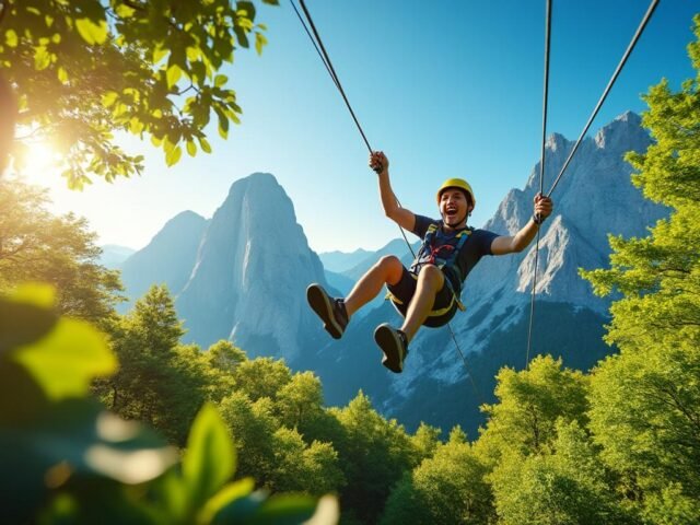 La Tyrolienne du Vercors : sensations fortes au-dessus de la forêt