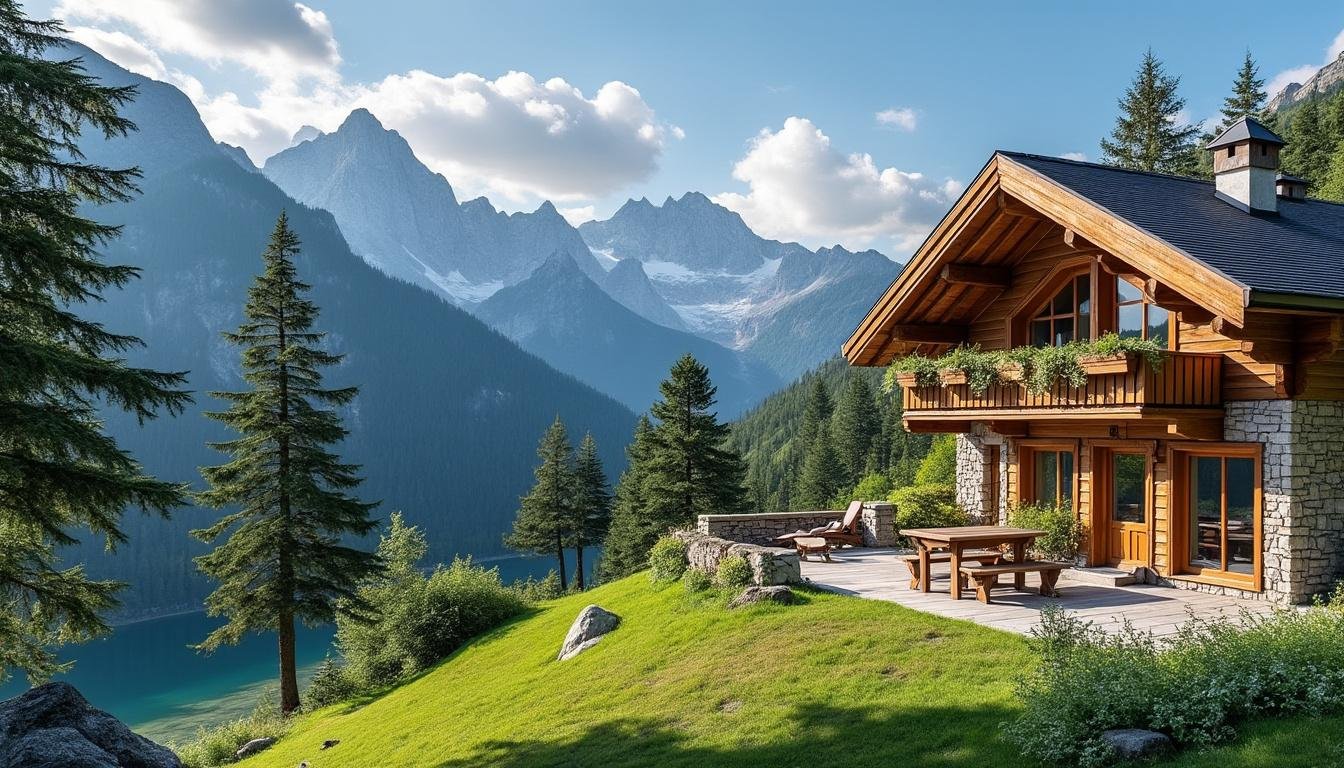 découvrez le plaisir de dormir dans un chalet en bois avec une vue imprenable sur les majestueuses montagnes du vercors, pour une expérience nature et détente inoubliable.