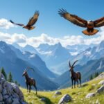 Observation de la faune du Vercors : marmottes, chamois et aigles royaux