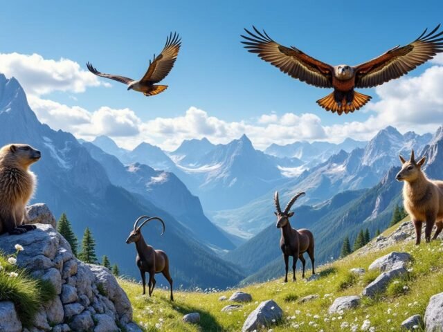 Observation de la faune du Vercors : marmottes, chamois et aigles royaux